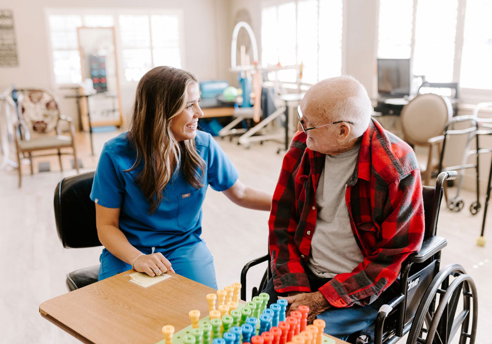 Man Receiving Occupational Therapy Services with ProCare